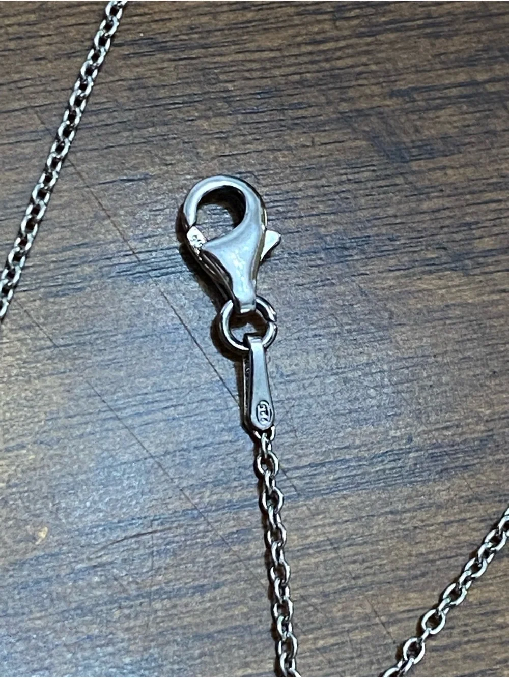 Choker Sized Sterling Silver Dainty Chain - Picture 2 of 4